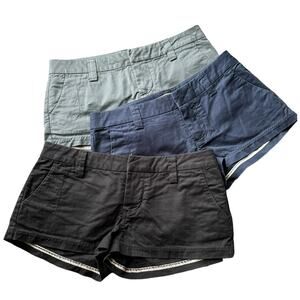 Volcom Chino Short bundle of 3 black, navy & gray size 3